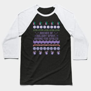 Archer of Holiday Spirit - Aiming for Smiles Baseball T-Shirt